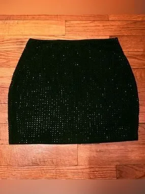 Oh Polly | Skirts | Oh Polly Black Sequin Mini Skirt | Poshmark